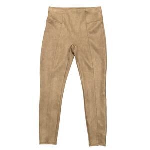 Spanx faux suede leggings Tan Large Regular
